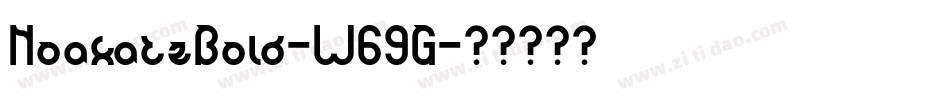 NoakatzBold-W69G字体转换