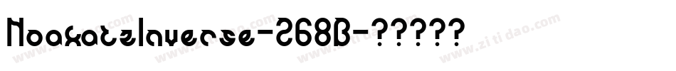 NoakatzInverse-Z68B字体转换