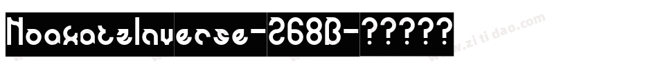 NoakatzInverse-Z68B字体转换