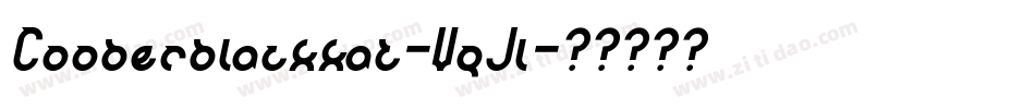 Cooberblackkat-VqJl字体转换