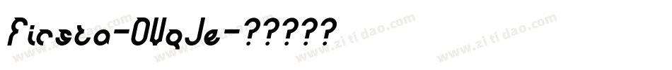 Firsta-OVqJe字体转换