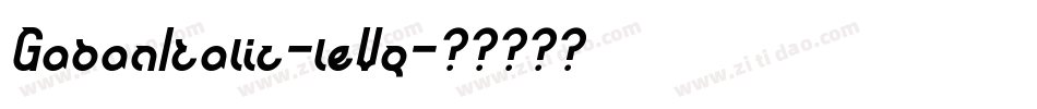 GabanItalic-leVq字体转换
