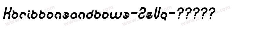 Kbribbonsandbows-ZzVq字体转换