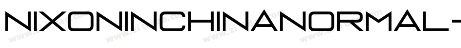 NixoninchinaNormal-GOzO字体转换