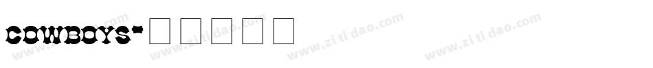cowboys字体转换