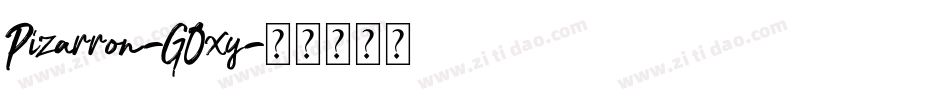 Pizarron-GOxy字体转换