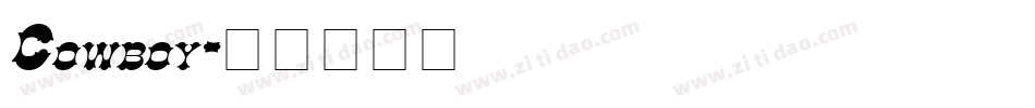 Cowboy字体转换