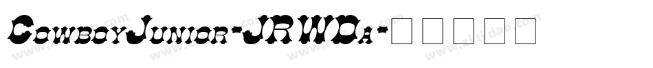 CowboyJunior-JRWDa字体转换