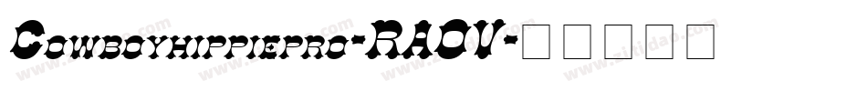 Cowboyhippiepro-RAOV字体转换