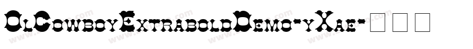 OlCowboyExtraboldDemo-yXae字体转换