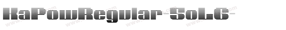 KaPowRegular-5oLG字体转换