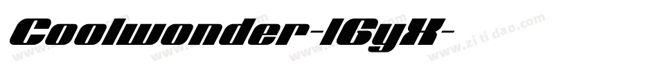 Coolwonder-lGyX字体转换