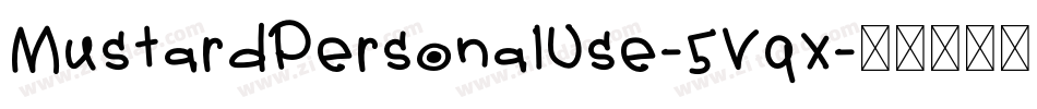 MustardPersonalUse-5Vqx字体转换