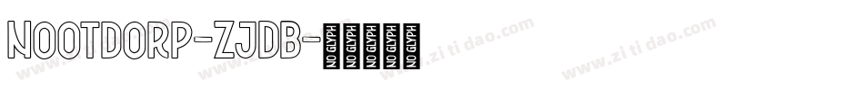 Nootdorp-ZjDB字体转换