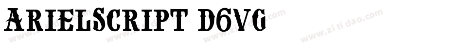 ArielScript-d6vg字体转换