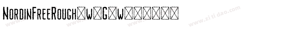 NordinFreeRough-w1G4w字体转换