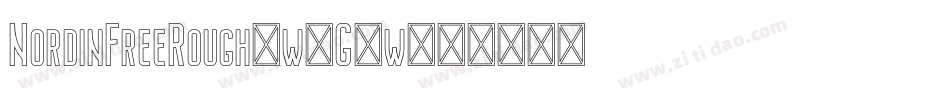 NordinFreeRough-w1G4w字体转换