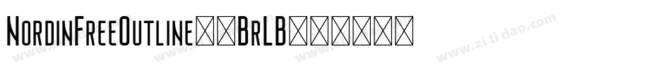 NordinFreeOutline-7BrLB字体转换