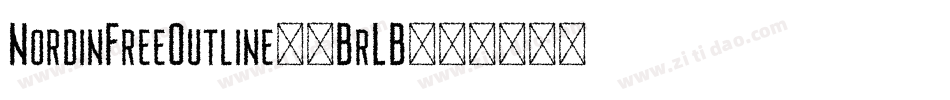 NordinFreeOutline-7BrLB字体转换