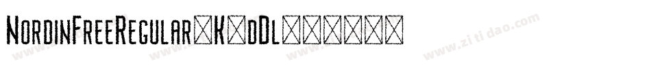 NordinFreeRegular-K7dDl字体转换