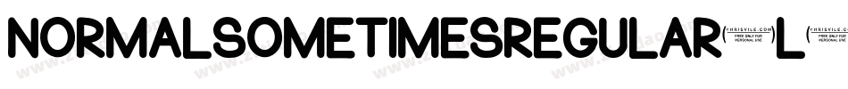 NormalsometimesRegular-l7VZ字体转换
