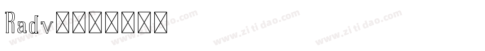 Radv2字体转换