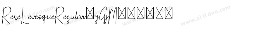 ReneLevesqueRegular-yGjM字体转换