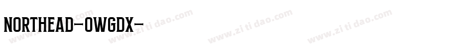 Northead-0WgdX字体转换