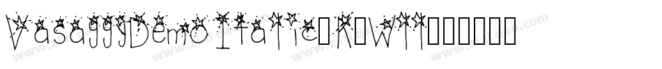 VasaggyDemoItalic-K7Wll字体转换