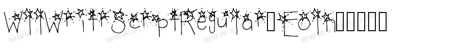WllWritrScrptRegular-Eoln字体转换