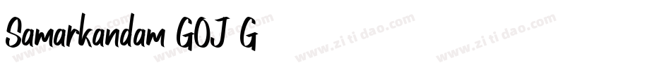 Samarkandam-GOJ8G字体转换