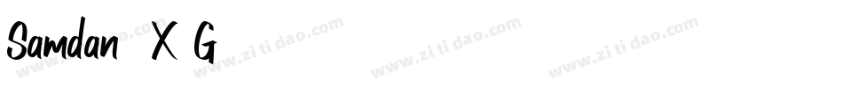Samdan-5X8G字体转换