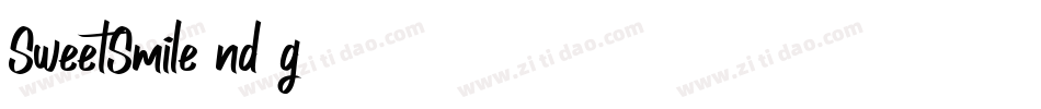 SweetSmile-nd8g字体转换