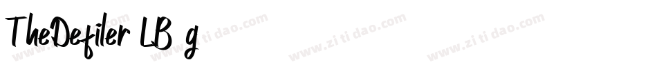 TheDefiler-LB8g字体转换 TheDefiler-LB8g字体转换