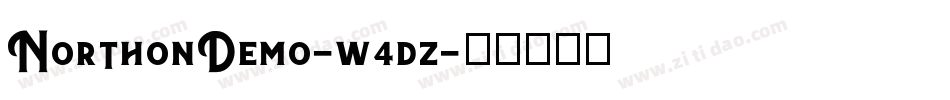 NorthonDemo-w4dz字体转换