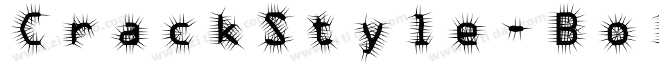 CrackStyle-Bold字体转换