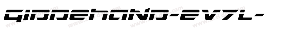 Giddehand-eV7l字体转换