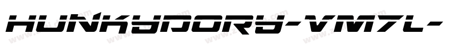 Hunkydory-vM7L字体转换