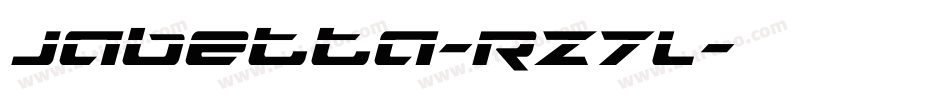Jabetta-rz7L字体转换