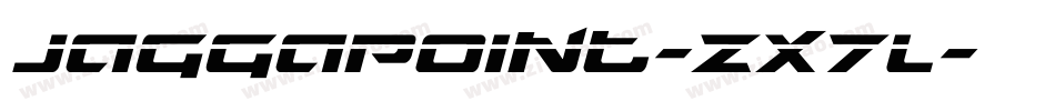 Jaggapoint-zX7L字体转换