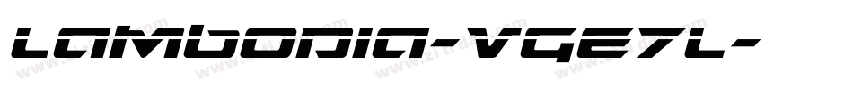 Lambodia-VGE7l字体转换 Lambodia-VGE7l字体转换