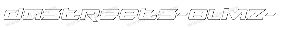 DaStreets-8LmZ字体转换