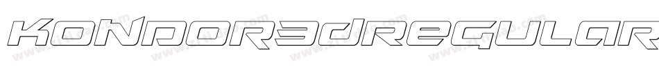 Kondor3DRegular-KLmZ字体转换