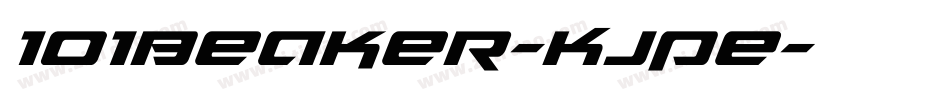 101Beaker-KJPe字体转换