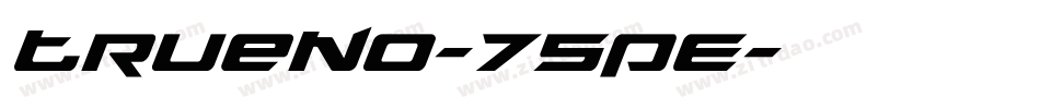 Trueno-75PE字体转换