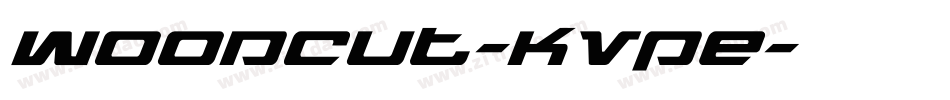 Woodcut-KVPe字体转换