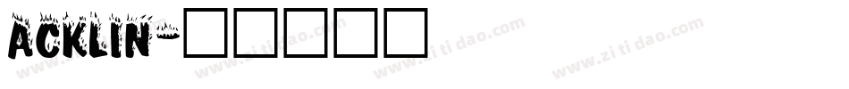 ACKLIN字体转换