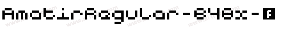 AmatirRegular-B48x字体转换