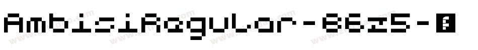 AmbisiRegular-B6z5字体转换