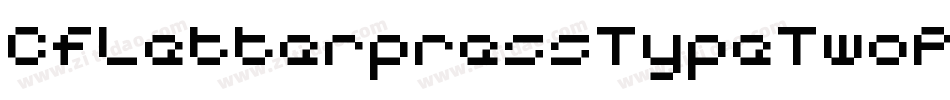 CfLetterpressTypeTwoPersoRegular-BWjgG字体转换